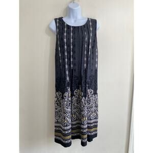 Stunning Perceptions New York Black & Yellow Dress - Size‎ 12